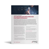 Weg zu erfolgreichen Customer Experience PDF Publikation msg