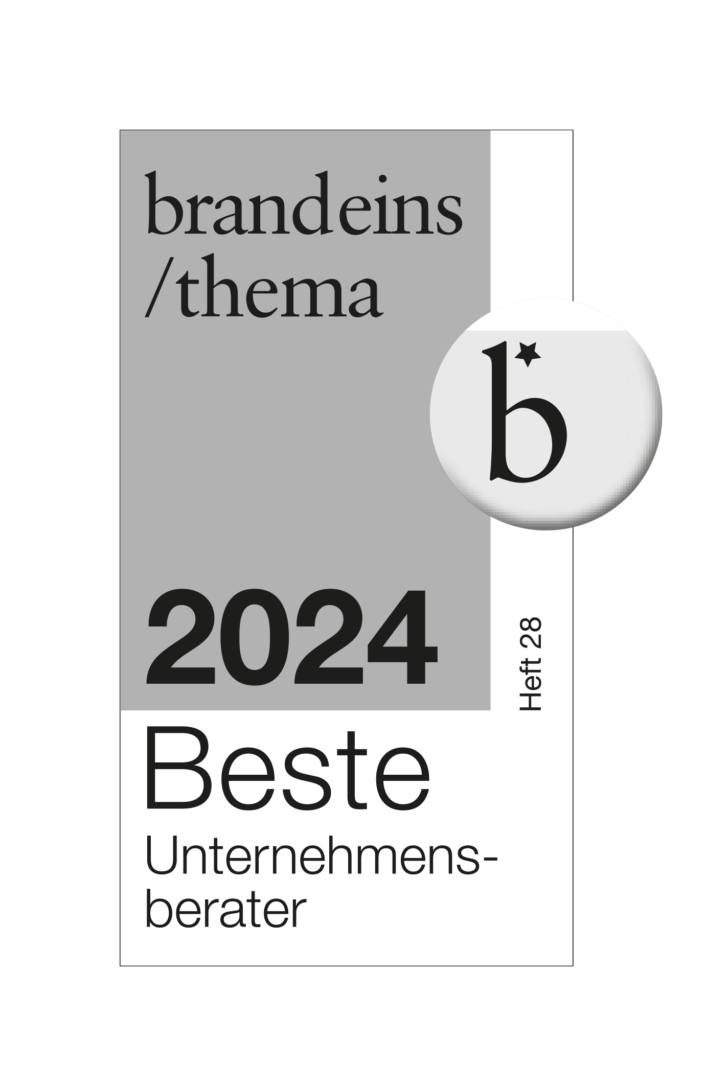 brandeins BeraterUnternehmen2024 Logo msg